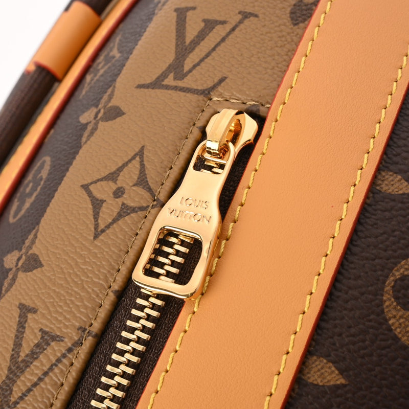 LOUIS VUITTON ルイヴィトン モノグラム ストライプ ランドネ メッセンジャー LV×NIGO コラボ ブラウン M45968 メンズ モノグラムキャンバス ショルダーバッグ 新同 中古 銀蔵