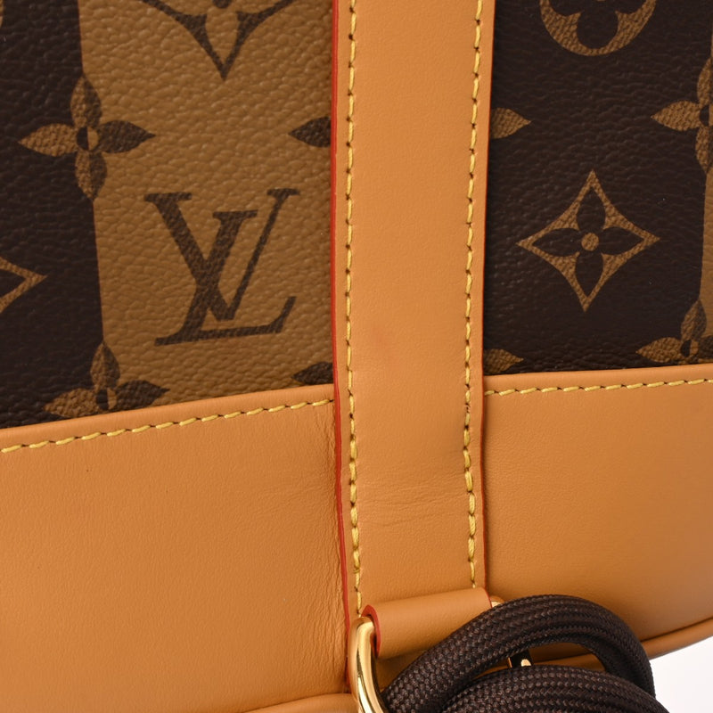 LOUIS VUITTON ルイヴィトン モノグラム ストライプ ランドネ メッセンジャー LV×NIGO コラボ ブラウン M45968 メンズ モノグラムキャンバス ショルダーバッグ 新同 中古 銀蔵