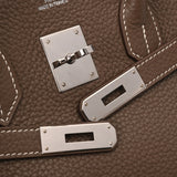 HERMES エルメス バーキン 35 エトゥープ □R刻印(2014年頃) ユニセックス トリヨンクレマンス ハンドバッグ ABランク 中古 銀蔵