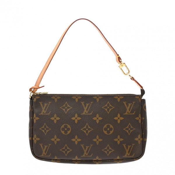 LOUIS VUITTON ルイヴィトン モノグラム ポシェット アクセソワール ブラウン M51980 レディース モノグラムキャンバス アクセサリーポーチ ABランク 中古 銀蔵