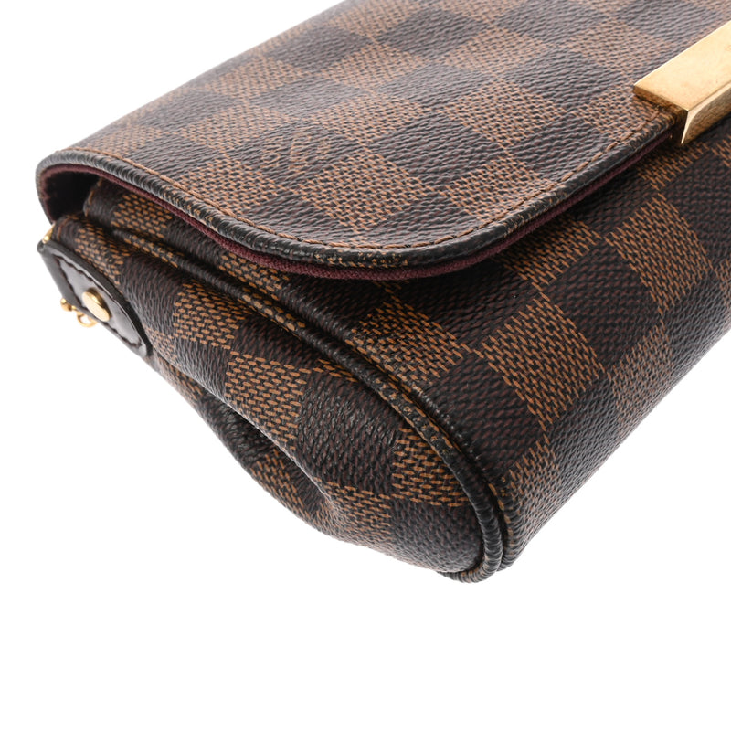 LOUIS VUITTON ルイヴィトン ダミエ フェイボリット PM  ブラウン N41276 レディース ダミエキャンバス ショルダーバッグ ABランク 中古 銀蔵