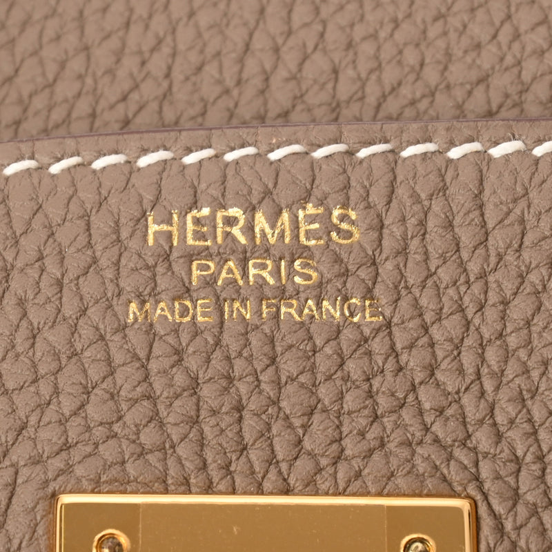 HERMES エルメス バーキン 30 エトゥープ X刻印(2016年頃) レディース トゴ ハンドバッグ Aランク 中古 銀蔵