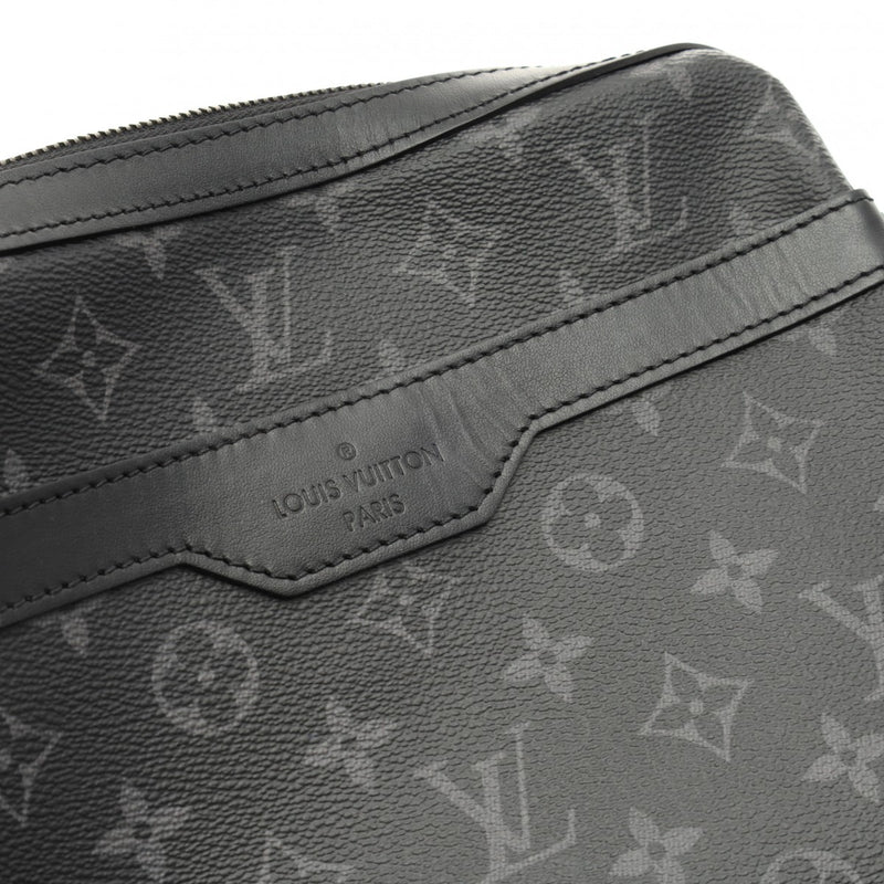 LOUIS VUITTON ルイヴィトン モノグラムエクリプス トリオメッセンジャー 黒/グレー M69443 メンズ レザー ショルダーバッグ Aランク 中古 銀蔵