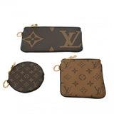 LOUIS VUITTON ルイヴィトン モノグラムリバース ジャイアント ポシェットトリオ ブラウン/キャメル系 M68756 レディース モノグラムキャンバス ポーチ Aランク 中古 銀蔵