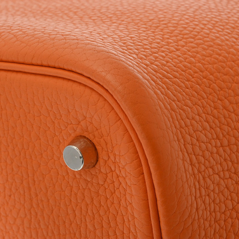 HERMES エルメス ピコタン MM  オレンジ □H刻印(2004年頃) レディース トリヨンクレマンス ハンドバッグ Aランク 中古 銀蔵