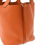 HERMES エルメス ピコタン MM オレンジ □H刻印(2004年頃) レディース トリヨンクレマンス ハンドバッグ Aランク 中古 銀蔵