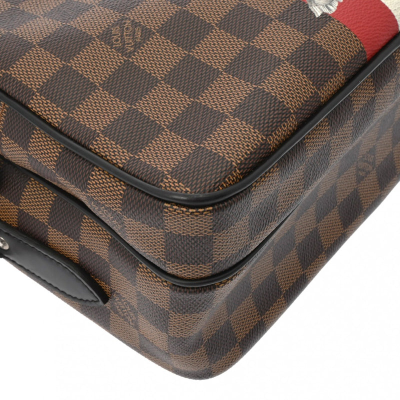 LOUIS VUITTON ルイヴィトン ダミエ ナイル PM ディノスチャップマン ブラウン N42704 ユニセックス ダミエキャンバス ショルダーバッグ Aランク 中古 銀蔵