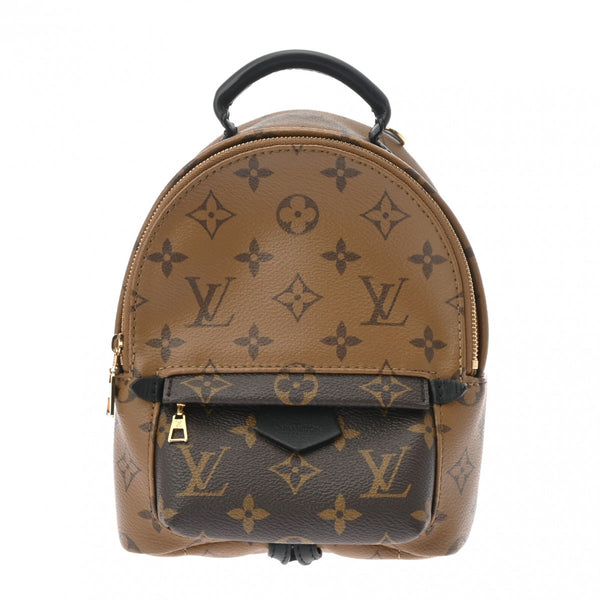 LOUIS VUITTON ルイヴィトン モノグラムリバース パームスプリングス ミニ 新型 キャメル系 M44872 レディース モノグラムキャンバス リュック・デイパック Aランク 中古 銀蔵