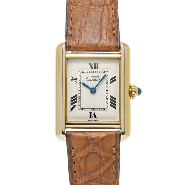 CARTIER カルティエ マストタンク SM W1013654 レディース 腕時計 クォーツ Aランク 中古 銀蔵