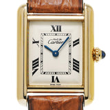 CARTIER カルティエ マストタンク SM W1013654 レディース 腕時計 クォーツ Aランク 中古 銀蔵