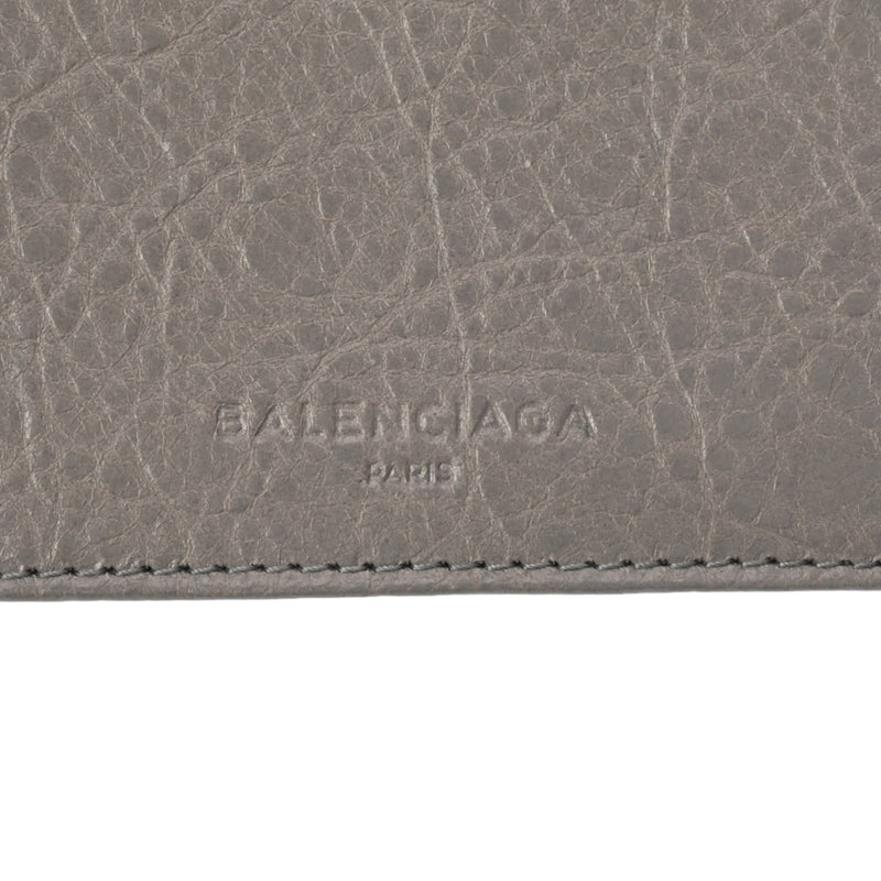 BALENCIAGA バレンシアガ グレー 310703 ユニセックス レザー カードケース ABランク 中古 銀蔵