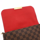 LOUIS VUITTON ルイヴィトン ダミエ フェイボリット MM 2WAY ブラウン N41129 レディース ダミエキャンバス ショルダーバッグ Aランク 中古 銀蔵