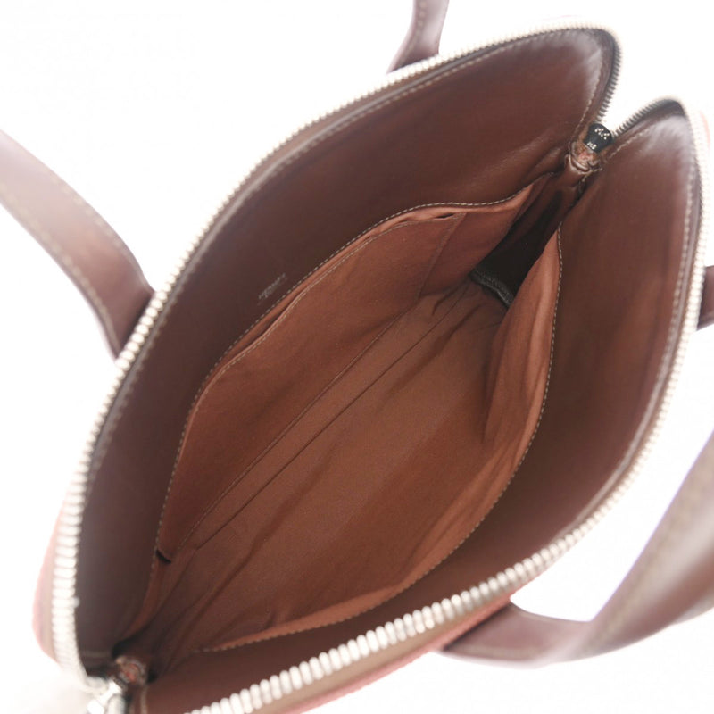 HERMES エルメス サックイブー PM ボルドー □I刻印(2005年頃) レディース トワルアッシュ ヴォースイフト ハンドバッグ ABランク 中古 銀蔵