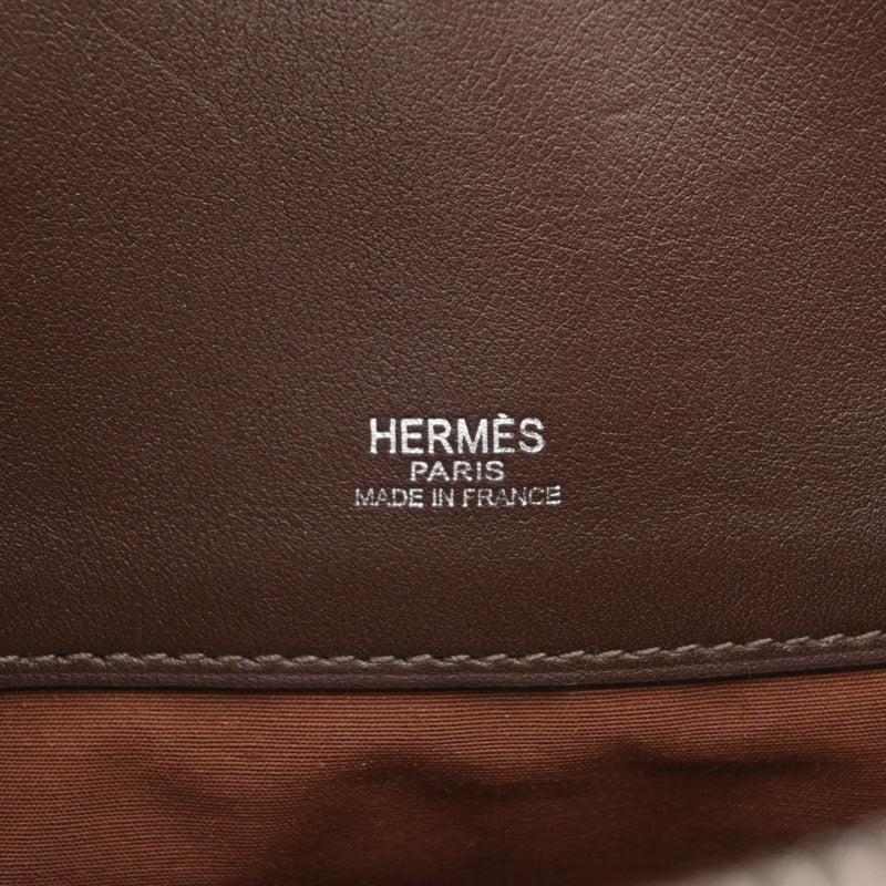 HERMES エルメス サックイブー PM ボルドー □I刻印(2005年頃) レディース トワルアッシュ ヴォースイフト ハンドバッグ ABランク 中古 銀蔵