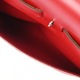 HERMES エルメス エールバッグジップ MM ルージュピマン D刻印(2000年頃) ユニセックス トワルアッシュ ヴァッシュハンター 2WAYバッグ Aランク 中古 銀蔵