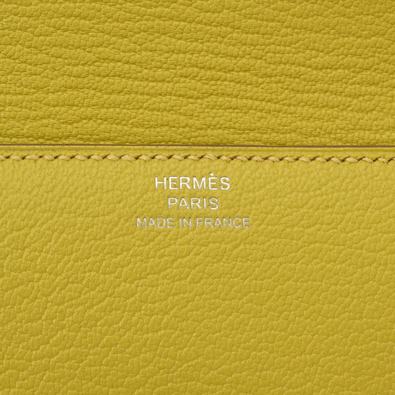 HERMES エルメス クリック 12 ライム A刻印(2017年頃) ユニセックス シェーブル 二つ折り財布 ABランク 中古 銀蔵