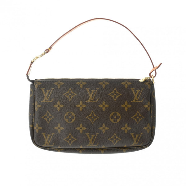 LOUIS VUITTON ルイヴィトン モノグラム ポシェット アクセソワール ブラウン M51980 レディース モノグラムキャンバス アクセサリーポーチ Aランク 中古 銀蔵