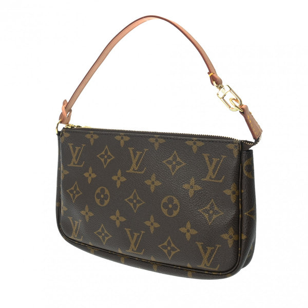 LOUIS VUITTON ルイヴィトン モノグラム ポシェット アクセソワール ブラウン M51980 レディース モノグラムキャンバス アクセサリーポーチ Aランク 中古 銀蔵