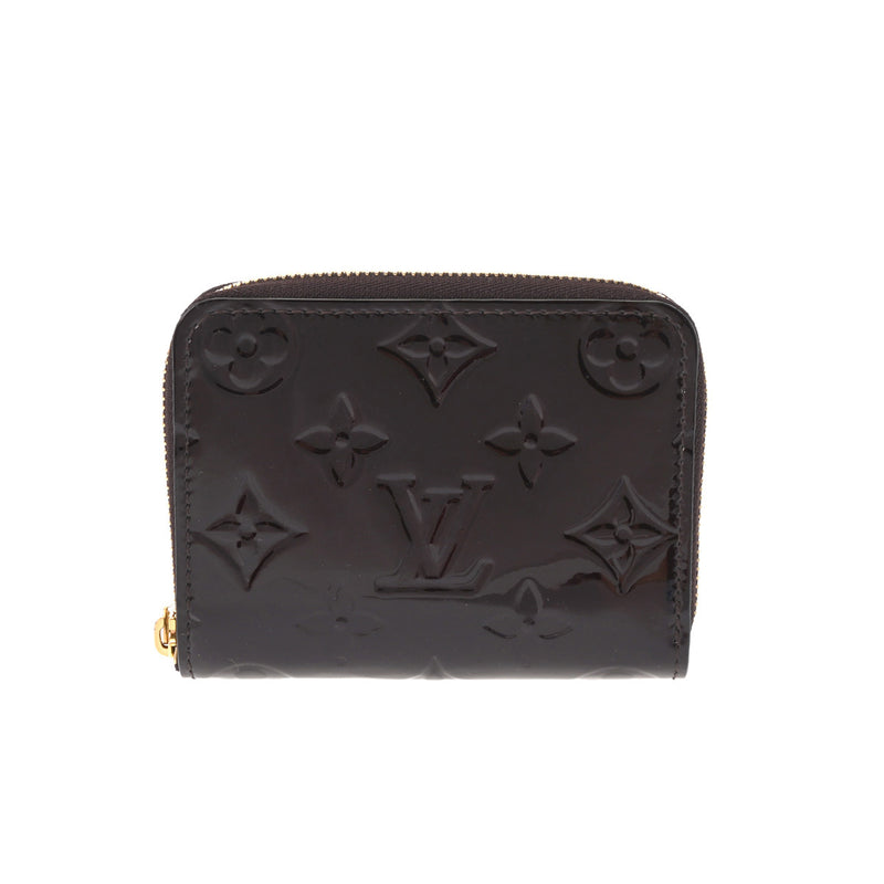 LOUIS VUITTON ルイヴィトン ヴェルニ ジッピーコインパース アマラント M93607 レディース モノグラムヴェルニ コインケース 新同 中古 銀蔵