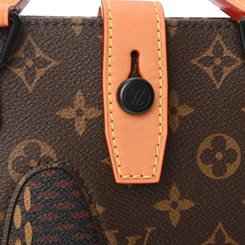 LOUIS VUITTON ルイヴィトン ダミエ ジャイアント ミニトート  NIGOコラボ 2WAY ブラウン N40355 ユニセックス ダミエキャンバス ハンドバッグ Aランク 中古 銀蔵