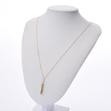 Gimel ギメル ダイヤ 0.073ct レディース K18イエローゴールド ネックレス Aランク 中古 銀蔵