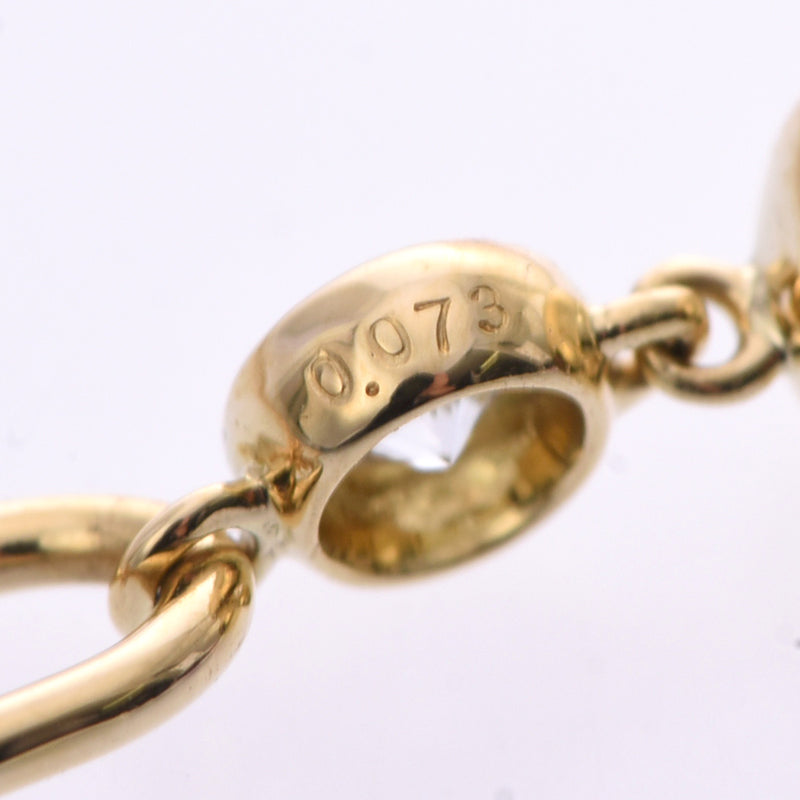 Gimel ギメル ダイヤ 0.073ct レディース K18イエローゴールド ネックレス Aランク 中古 銀蔵
