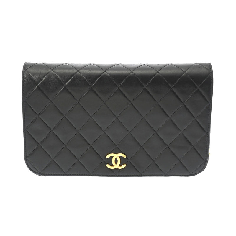 CHANEL シャネル マトラッセ チェーンショルダー 23cm  ブラック レディース ラムスキン ショルダーバッグ Bランク 中古 銀蔵