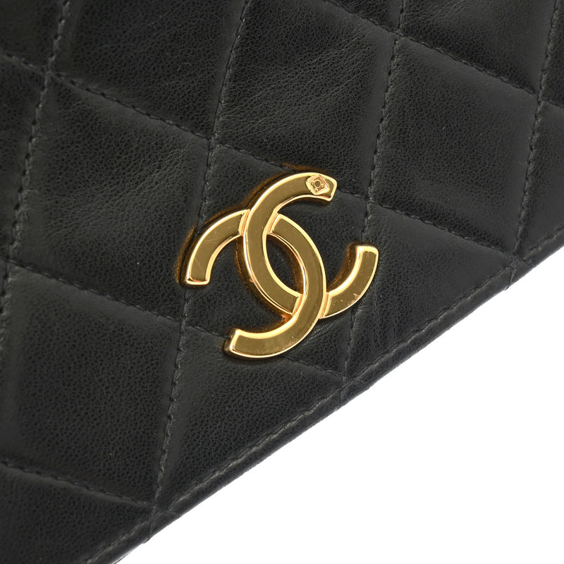 CHANEL シャネル マトラッセ チェーンショルダー 23cm  ブラック レディース ラムスキン ショルダーバッグ Bランク 中古 銀蔵