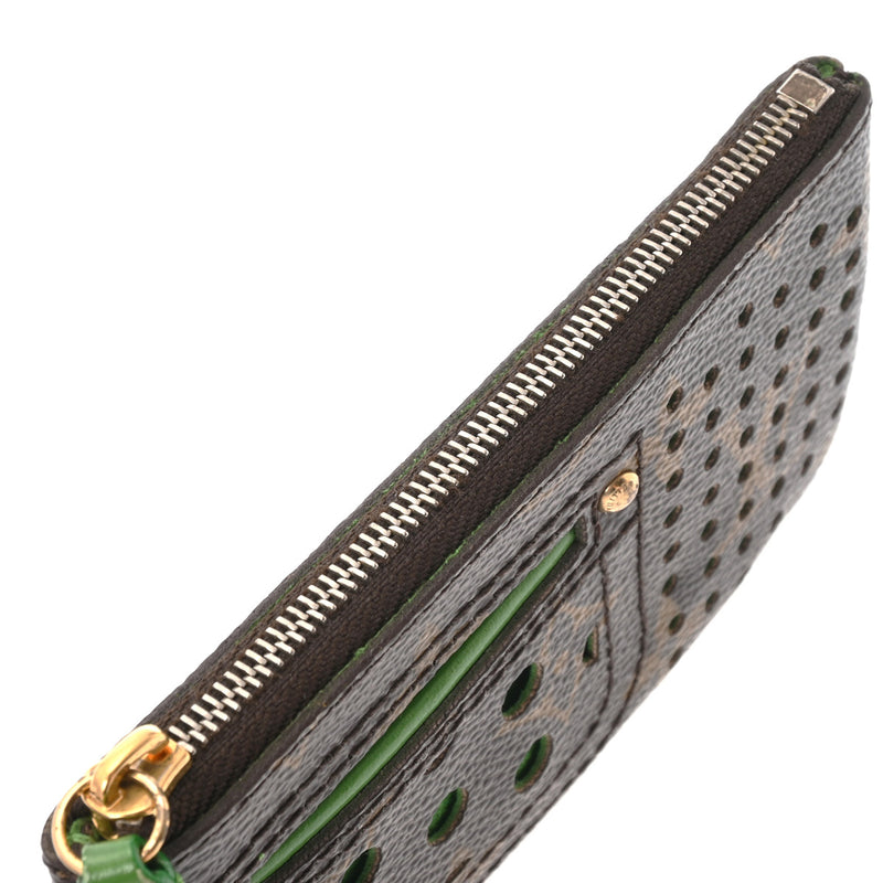 LOUIS VUITTON ルイヴィトン モノグラム モノグラムペルフォ ポシェットクレ ヴェール M95186 ユニセックス モノグラムキャンバス コインケース ABランク 中古 銀蔵