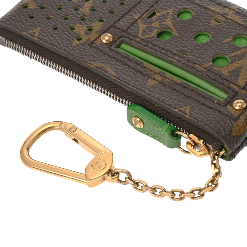 LOUIS VUITTON ルイヴィトン モノグラム モノグラムペルフォ ポシェットクレ  ヴェール M95186 ユニセックス モノグラムキャンバス コインケース ABランク 中古 銀蔵