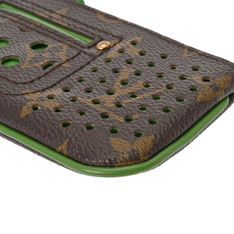 LOUIS VUITTON ルイヴィトン モノグラム モノグラムペルフォ ポシェットクレ ヴェール M95186 ユニセックス モノグラムキャンバス コインケース ABランク 中古 銀蔵