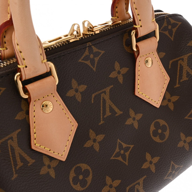 LOUIS VUITTON ルイヴィトン モノグラム スピーディバンドリエール 20 ブラウン M46594 レディース モノグラムキャンバス ハンドバッグ Aランク 中古 銀蔵