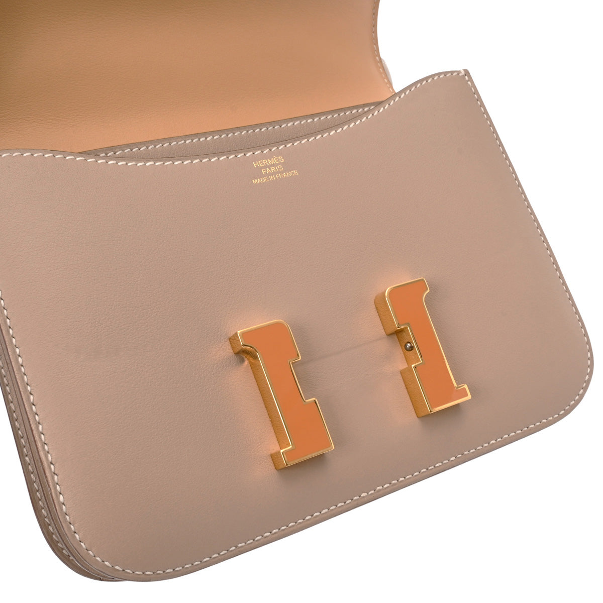 エルメスコンスタンス3 ミニ 18 ヴェルソ アルジル/ベージュ R刻印