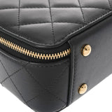 CHANEL シャネル マトラッセ 2WAY チェーン バニティ ミニ ブラック AP3088 レディース ラムスキン ショルダーバッグ Aランク 中古 銀蔵