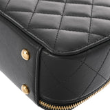 CHANEL シャネル マトラッセ 2WAY チェーン バニティ ミニ ブラック AP3088 レディース ラムスキン ショルダーバッグ Aランク 中古 銀蔵