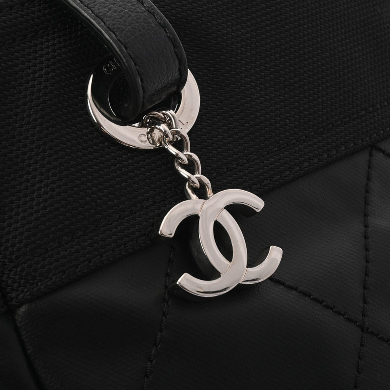 CHANEL シャネル パリビアリッツ トート PM ブラック A34208 レディース コーティングキャンバス トートバッグ 新同 中古 銀蔵