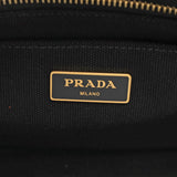 PRADA プラダ カナパ ミニ ブラック 1BG439 レディース デニム ハンドバッグ ABランク 中古 銀蔵