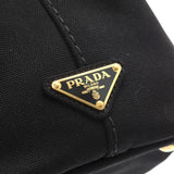 PRADA プラダ カナパ ミニ ブラック 1BG439 レディース デニム ハンドバッグ ABランク 中古 銀蔵