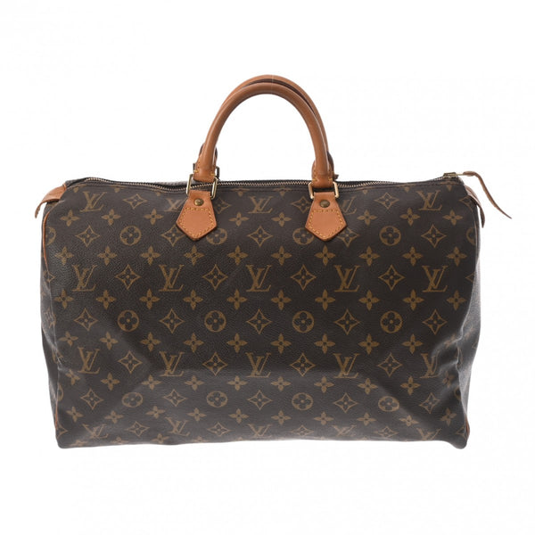 LOUIS VUITTON ルイヴィトン モノグラム スピーディ 40 ブラウン M41522 レディース モノグラムキャンバス ハンドバッグ Bランク 中古 銀蔵