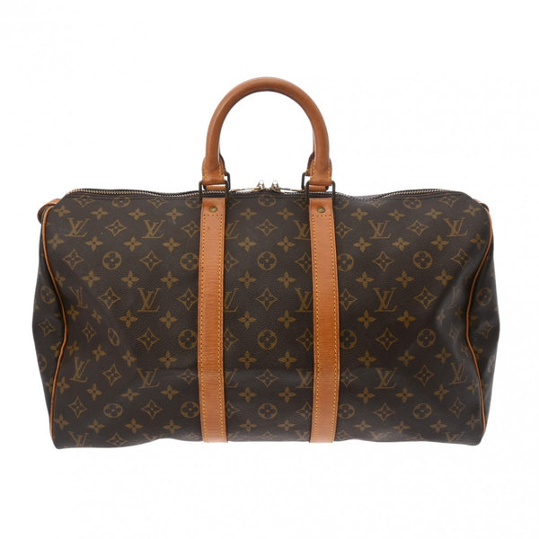 LOUIS VUITTON ルイヴィトン モノグラム キーポル 45 ブラウン M41428 ユニセックス モノグラムキャンバス ボストンバッグ Bランク 中古 銀蔵