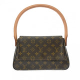 LOUIS VUITTON ルイヴィトン モノグラム ミニ ルーピング ブラウン M51147 レディース モノグラムキャンバス セミショルダーバッグ ABランク 中古 銀蔵