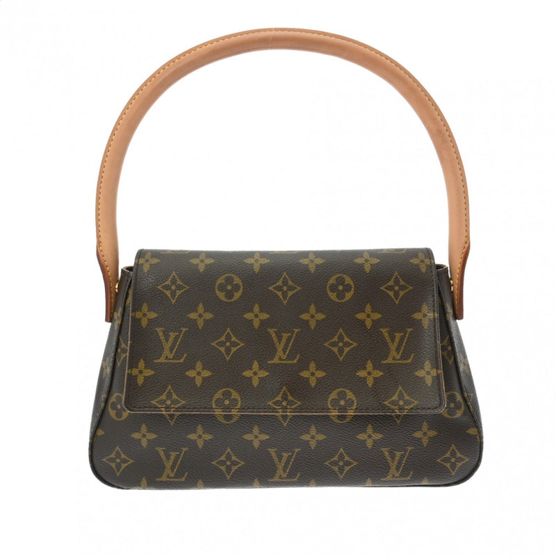 LOUIS VUITTON ルイヴィトン モノグラム ミニ ルーピング ブラウン M51147 レディース モノグラムキャンバス セミショルダーバッグ ABランク 中古 銀蔵