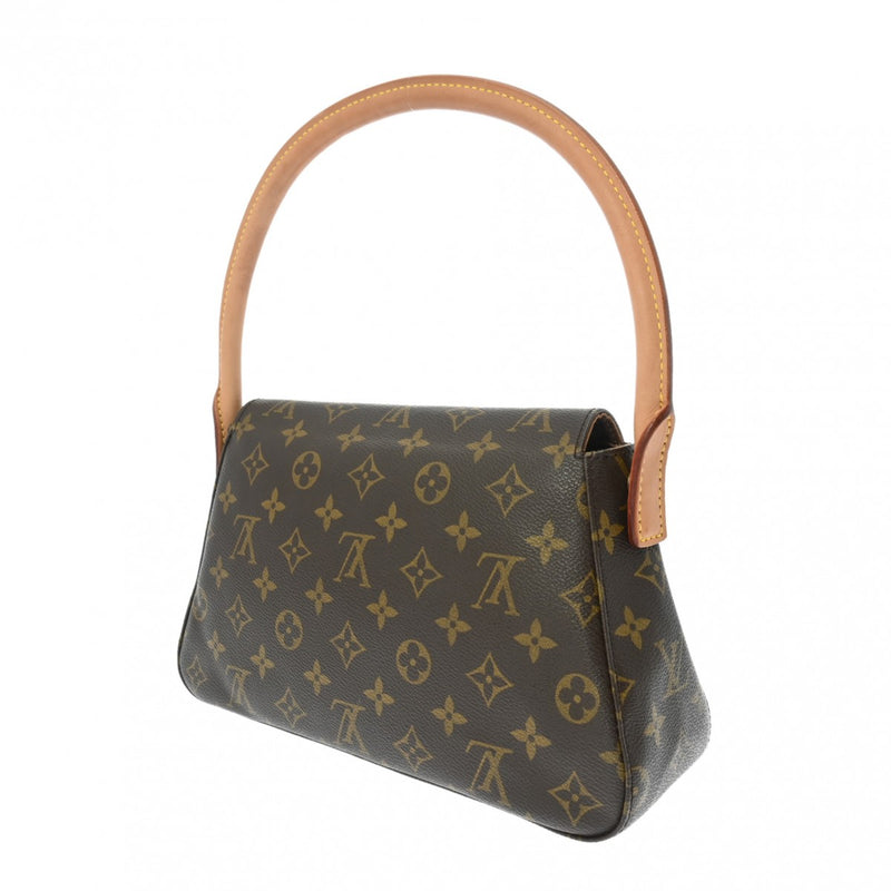 LOUIS VUITTON ルイヴィトン モノグラム ミニ ルーピング ブラウン M51147 レディース モノグラムキャンバス セミショルダーバッグ ABランク 中古 銀蔵