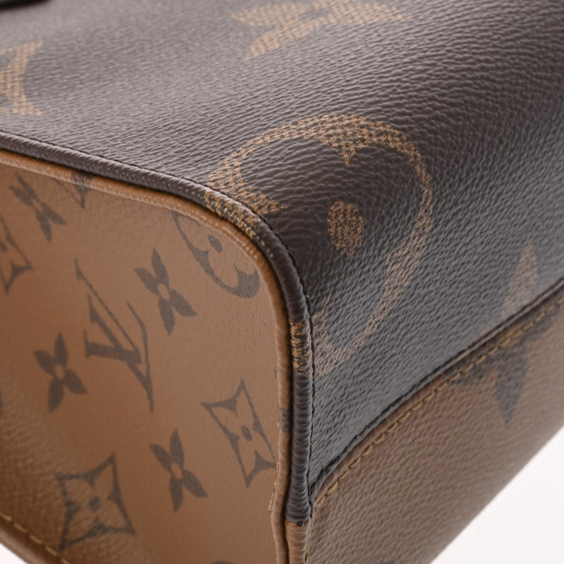 LOUIS VUITTON ルイヴィトン モノグラムリバース オンザゴー PM 2WAY ブラウン M46373 レディース モノグラムキャンバス ハンドバッグ 新同 中古 銀蔵