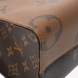 LOUIS VUITTON ルイヴィトン モノグラムリバース オンザゴー PM 2WAY ブラウン M46373 レディース モノグラムキャンバス ハンドバッグ 新同 中古 銀蔵