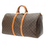 LOUIS VUITTON ルイヴィトン モノグラム キーポル 55 ブラウン M41424 ユニセックス モノグラムキャンバス ボストンバッグ Bランク 中古 銀蔵