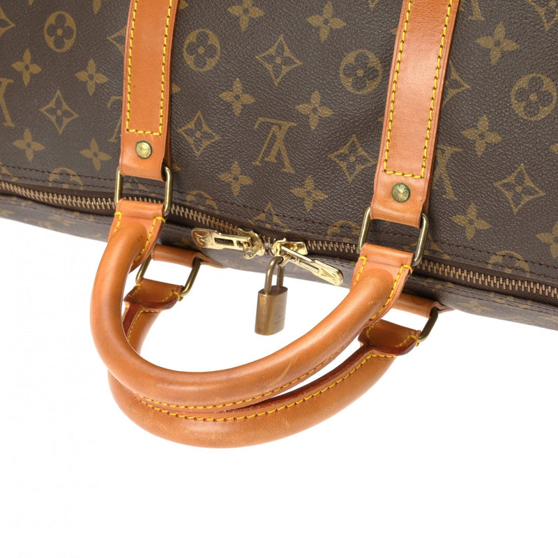 LOUIS VUITTON ルイヴィトン モノグラム キーポル 55 ブラウン M41424 ユニセックス モノグラムキャンバス ボストンバッグ Bランク 中古 銀蔵