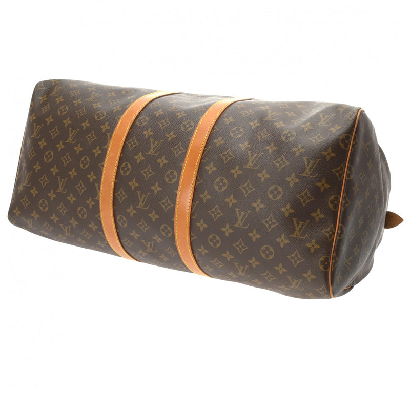 LOUIS VUITTON ルイヴィトン モノグラム キーポル 55 ブラウン M41424 ユニセックス モノグラムキャンバス ボストンバッグ Bランク 中古 銀蔵