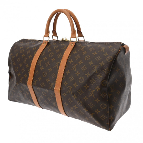 LOUIS VUITTON ルイヴィトン モノグラム キーポル 50 ブラウン M41426 ユニセックス モノグラムキャンバス ボストンバッグ Bランク 中古 銀蔵