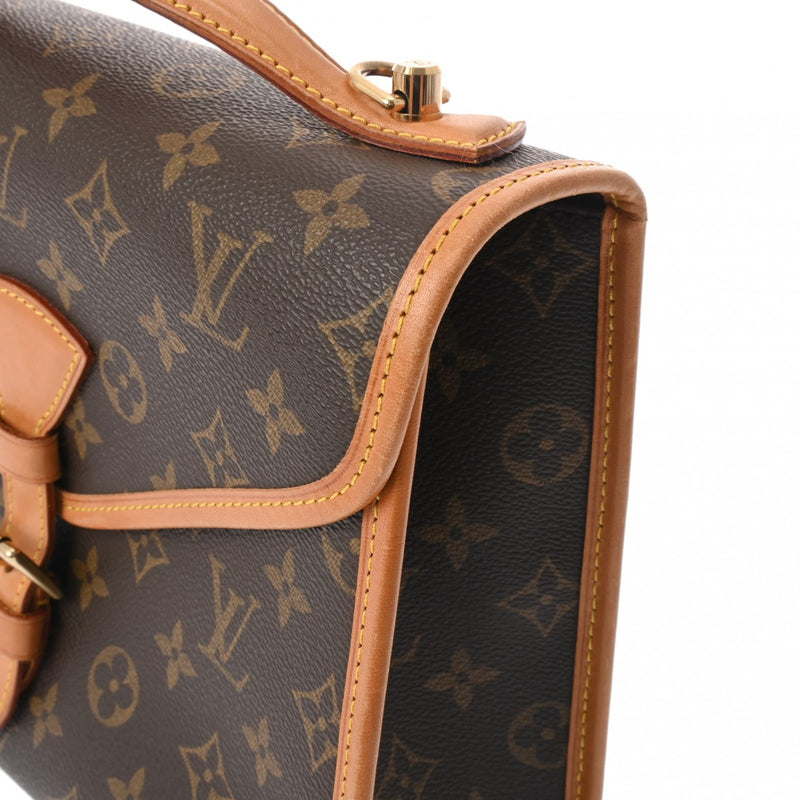 LOUIS VUITTON ルイヴィトン モノグラム ベルエア 2WAY ブラウン M51122 ユニセックス モノグラムキャンバス ハンドバッグ Bランク 中古 銀蔵